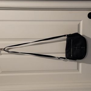a.n.a. Black purse with Blue interior